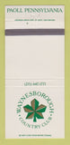 Matchbook Cover - Waynesborough Country Club Paoli PA 30 Strike