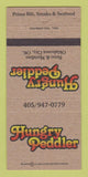 Matchbook Cover - Hungry Peddler Restaurant Oklahoma City OK 30 Strike