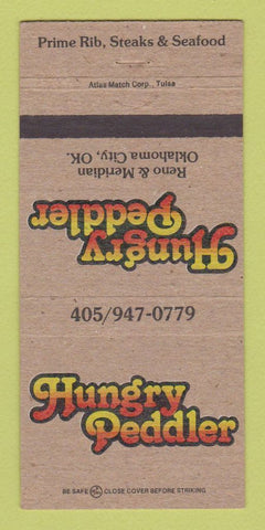 Matchbook Cover - Hungry Peddler Restaurant Oklahoma City OK 30 Strike