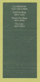 Matchbook Cover - Pine Forest Country Club Houston TX 30 Strike