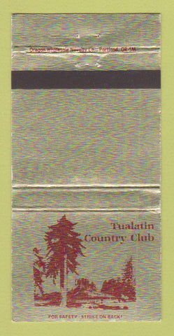 Matchbook Cover - Tualatin Country Club WEAR 30 Strike