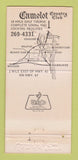 Matchbook Cover - Camelot Country Club Lomira WI 30 Strike
