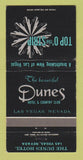 Matchbook Cover - Dunes Hotel Casino Las Vegas NV WEAR 30 Strike