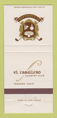 Matchbook Cover - El Caballero Country Club Tarzana CA 30 Strike