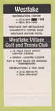 Matchbook Cover - Westlake Village Golf Tennis Club CA 30 Strike