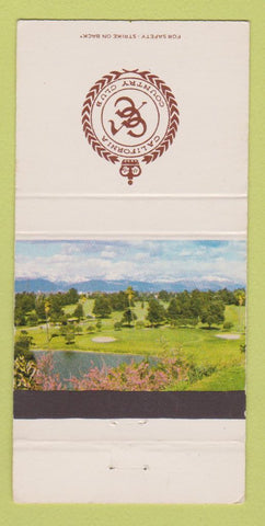 Matchbook Cover - California Country Club Whittier CA 30 Strike