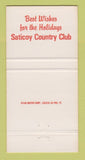 Matchbook Cover - Saticoy Country Club Camarillo CA Christmas 30 Strike