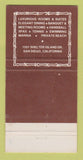 Matchbook Cover - Kona Kai Club San Diego CA 30 Strike