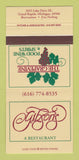 Matchbook Cover - The Grapevine Restaurant Gibson's Grand Rapids MI 30 Strike