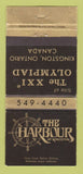 Matchbook Cover - The Harbour at Kingston ON WEAR 30 Strike