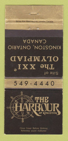 Matchbook Cover - The Harbour at Kingston ON WEAR 30 Strike
