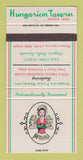 Matchbook Cover - Hungarian Tavern Niagara Falls ON girlie 30 Strike