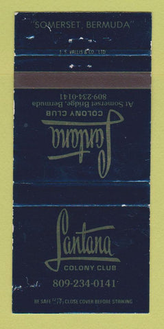 Matchbook Cover - Lantana Colony Club Somerset Bermuda WEAR 30 Strike