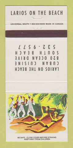 Matchbook Cover - Larios on the Beach Miami Beach FL 30 Strike