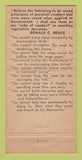 Matchbook Cover - Donald Bruce for Congress Election WEAR 30 Strike