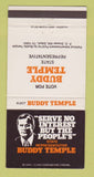 Matchbook Cover - Buddy Temple State Rep Election Diboll TX 30 Strike