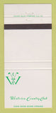 Matchbook Cover - Westview Country Club 30 Strike