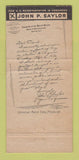 Matchbook Cover - John Saylor Congress  PA? 30 Strike