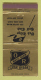 Matchbook Cover - Oak Ridge Golf Club San Jose CA 30 Strike