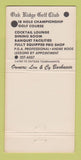 Matchbook Cover - Oak Ridge Golf Club San Jose CA 30 Strike
