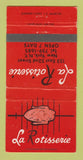 Matchbook Cover - La Rotisserie New York City restaurant 30 Strike