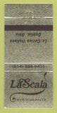 Matchbook Cover - La Scala Ristorante Dublin OH 30 Strike