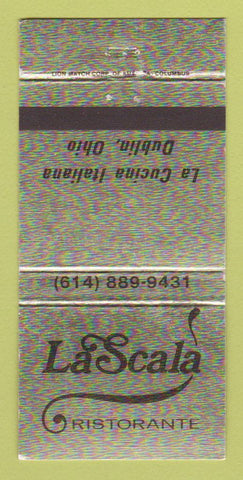 Matchbook Cover - La Scala Ristorante Dublin OH 30 Strike