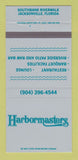 Matchbook Cover - Harbormasters Jacksonville FL restaurant 30 Strike