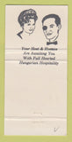 Matchbook Cover - Hungarian Village Restaurant Toronto ON 30 Strike