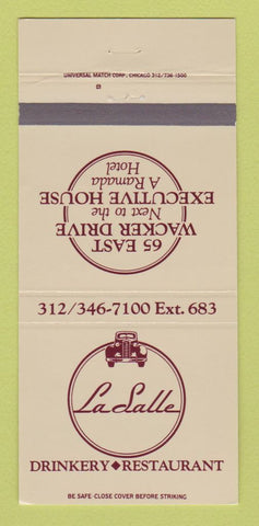 Matchbook Cover - La Salle Restaurant Chicago IL 30 Strike