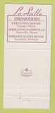 Matchbook Cover - La Salle Restaurant Chicago IL 30 Strike
