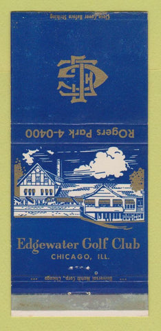 Matchbook Cover - Edgewater Golf Club Chicago IL 30 Strike