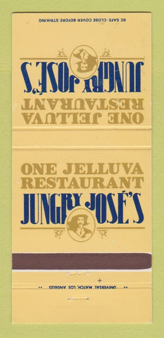 Matchbook Cover - Jungry Jose's Mexican Food San Diego CA 30 Strike