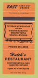 Matchbook Cover - Hutch's Restaurant Stoney Creek ON ORANGE 30 Strike