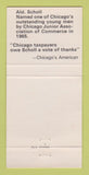 Matchbook Cover - Dirksen Ogilvie Scholl Court Clerk Election 30 Strike