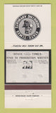 Matchbook Cover - State Times Newspaper Baton Rouge LA Prohibition 30 Strike