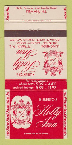 Matchbook Cover - Ruberto's Holly Inn Pitman NJ 30 Strike