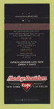 Matchbook Cover - Harley Davidson Cafe New York City Las Vegas NV 30 Strike