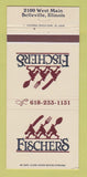 Matchbook Cover - Fischer's Belleville IL restaurant 30 Strike