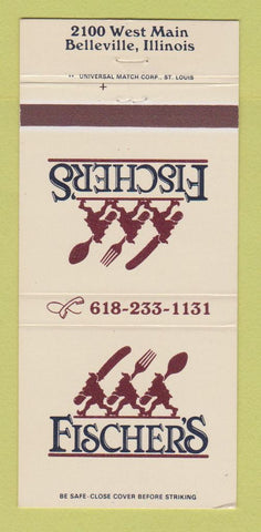 Matchbook Cover - Fischer's Belleville IL restaurant 30 Strike