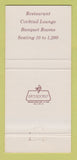 Matchbook Cover - Fischer's Belleville IL restaurant 30 Strike