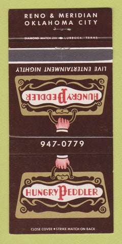 Matchbook Cover - Hungry Peddler Restaurant Oklahoma City OK 30 Strike