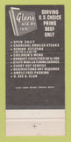Matchbook Cover - Glen's Hikry Inn Oklahoma City OK 30 Strike