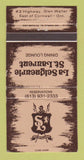 Matchbook Cover - La Seigneurie St Laurent Cornwall ON 30 Strike