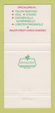 Matchbook Cover - La Pergola Italian Restaurant Miami Hollywood FL 30 Strike