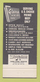 Matchbook Cover - Glen's Hikry Inn Oklahoma City OK 30 Strike