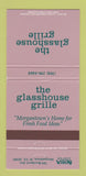 Matchbook Cover - Glasshouse Grille Morgantown WV restaurant 30 Strike