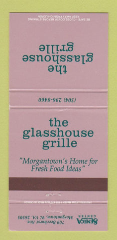 Matchbook Cover - Glasshouse Grille Morgantown WV restaurant 30 Strike