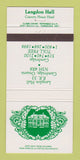 Matchbook Cover - Langdon Hall Cambridge ON 30 Strike
