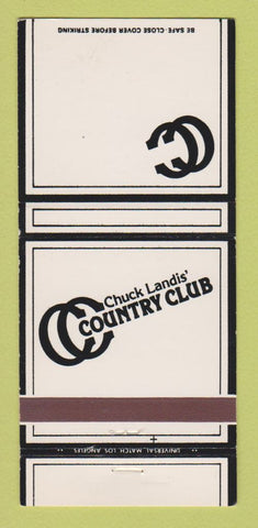 Matchbook Cover - Chuck Landis' Country Club Reseda CA 30 Strike